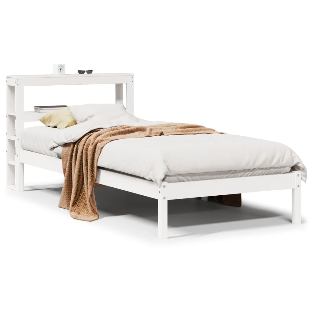 Letto senza Materasso Bianco 90x200 cm Legno Massello di Pino - homemem39