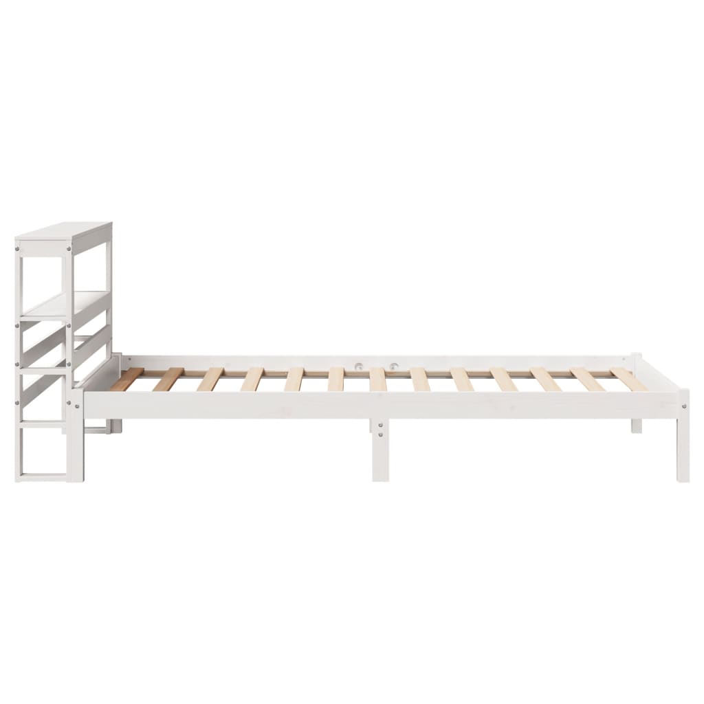 Letto senza Materasso Bianco 90x200 cm Legno Massello di Pino - homemem39