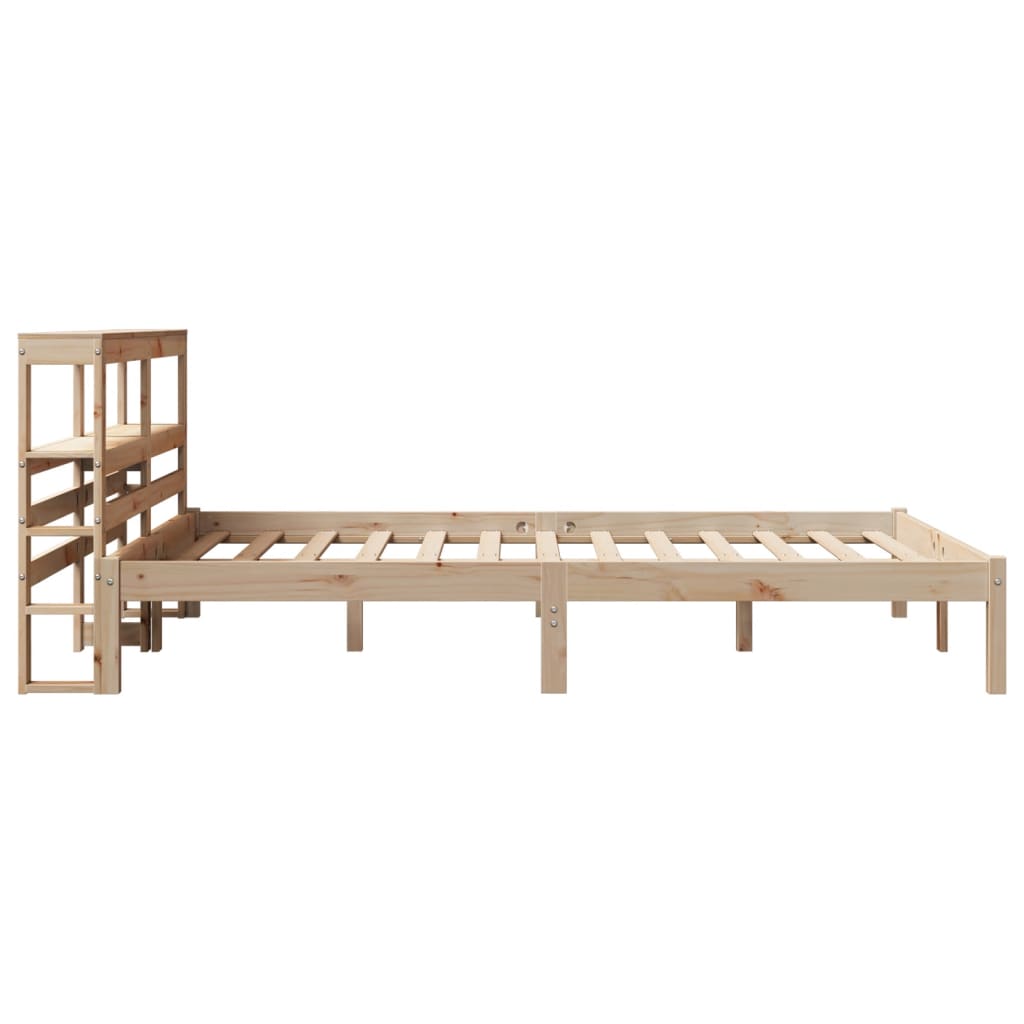 Letto senza Materasso 150x200 cm in Legno Massello di Pino | homemem39