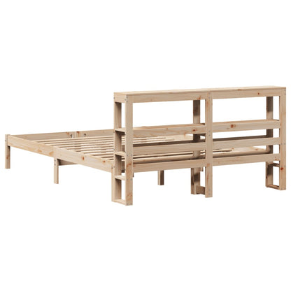 Letto senza Materasso 150x200 cm in Legno Massello di Pino | homemem39