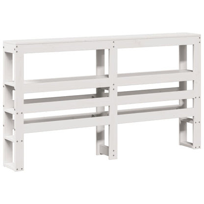 Letto senza Materasso Bianco 160x200 cm Legno Massello di Pino | homemem39
