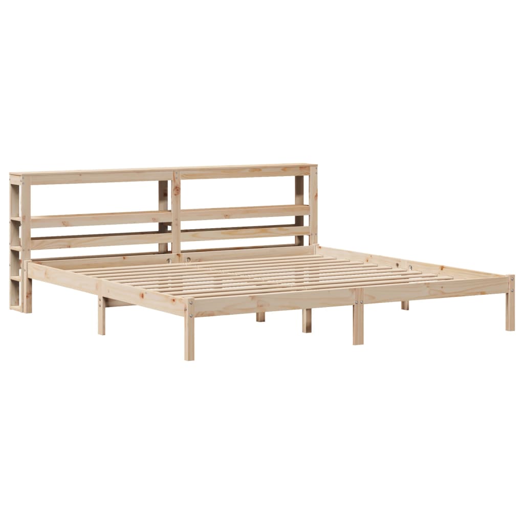 Letto senza Materasso 180x200 cm in Legno Massello di Pino | homemem39