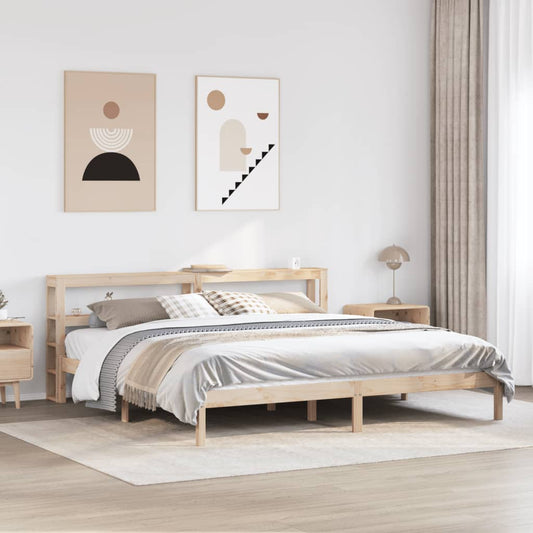 Letto senza Materasso 180x200 cm in Legno Massello di Pino | homemem39