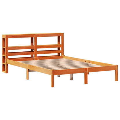 Giroletto con Testiera Marrone Cera 120x190 cm Massello Pino | homemem39