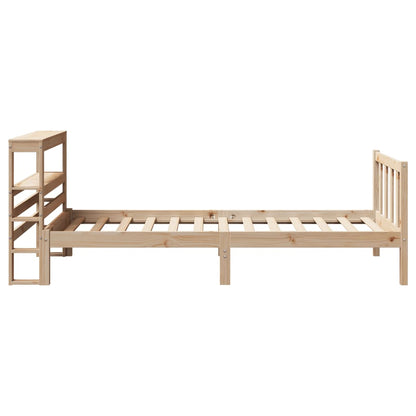 Letto senza Materasso 90x190 cm in Legno Massello di Pino - homemem39