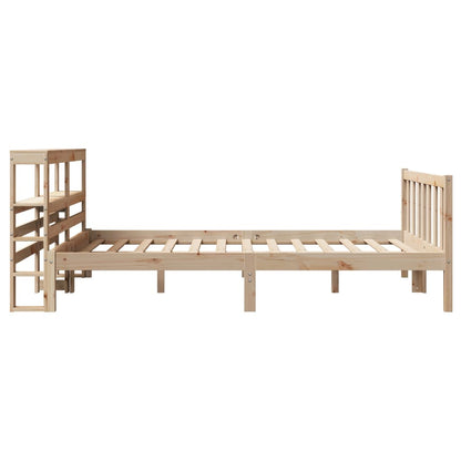 Letto senza Materasso 120x200 cm in Legno Massello di Pino - homemem39