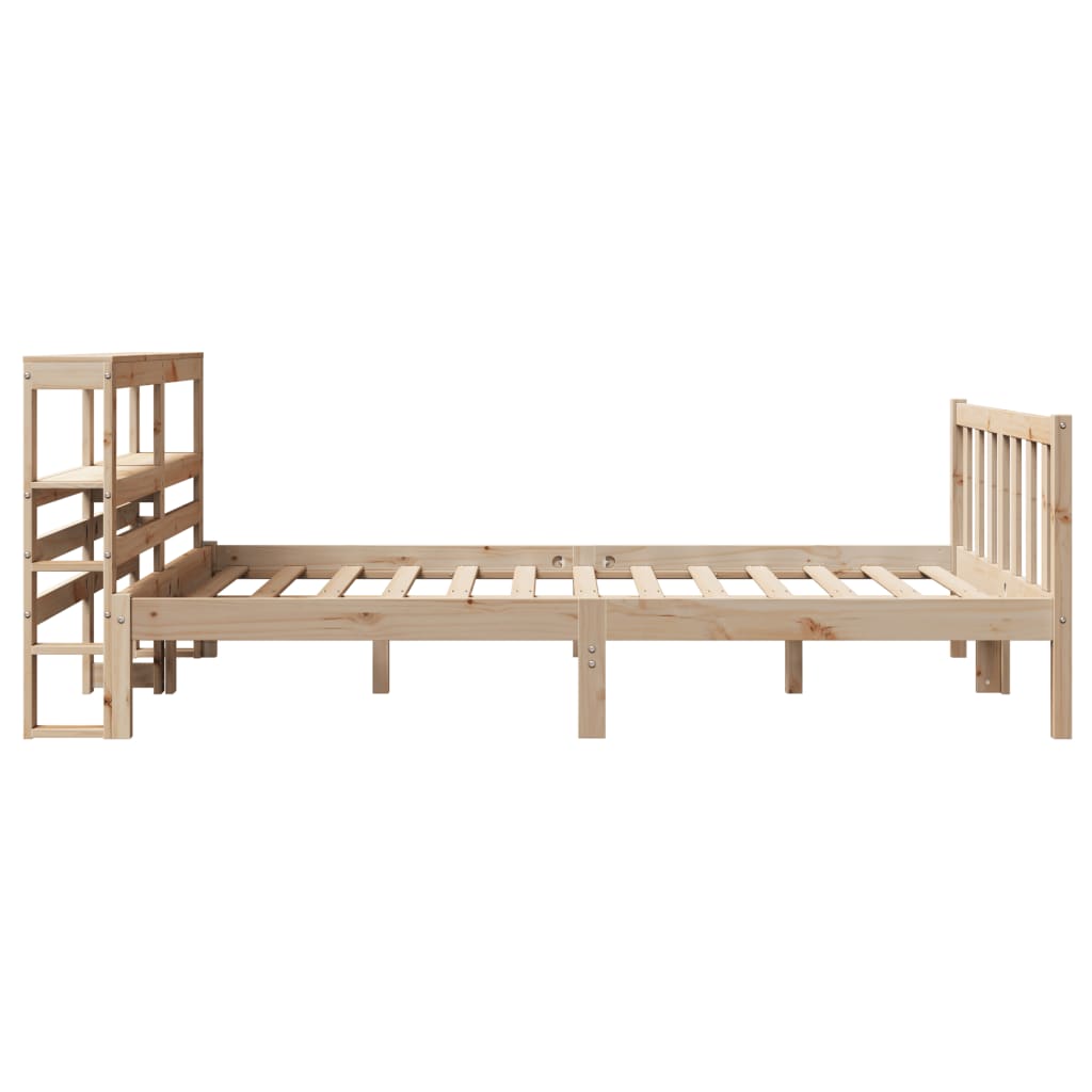 Letto senza Materasso 140x200 cm in Legno Massello di Pino | homemem39