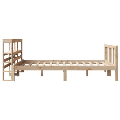 Letto senza Materasso 140x200 cm in Legno Massello di Pino | homemem39