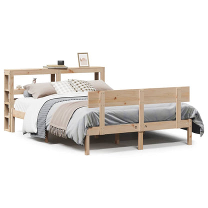 Letto senza Materasso 140x190 cm in Legno Massello di Pino | homemem39