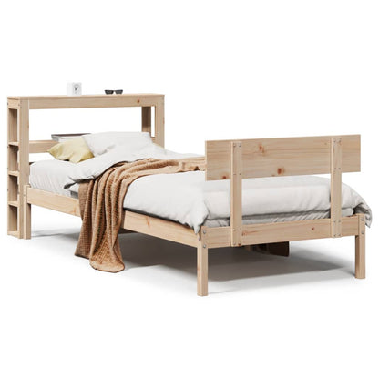 Letto senza Materasso 90x200 cm in Legno Massello di Pino - homemem39