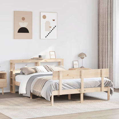 Letto senza Materasso 140x200 cm in Legno Massello di Pino | homemem39