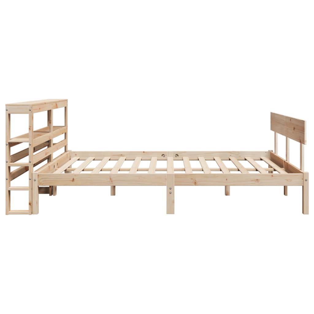 Letto senza Materasso 160x200 cm in Legno Massello di Pino | homemem39