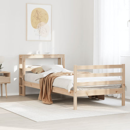 Letto senza Materasso 75x190 cm in Legno Massello Pino - homemem39
