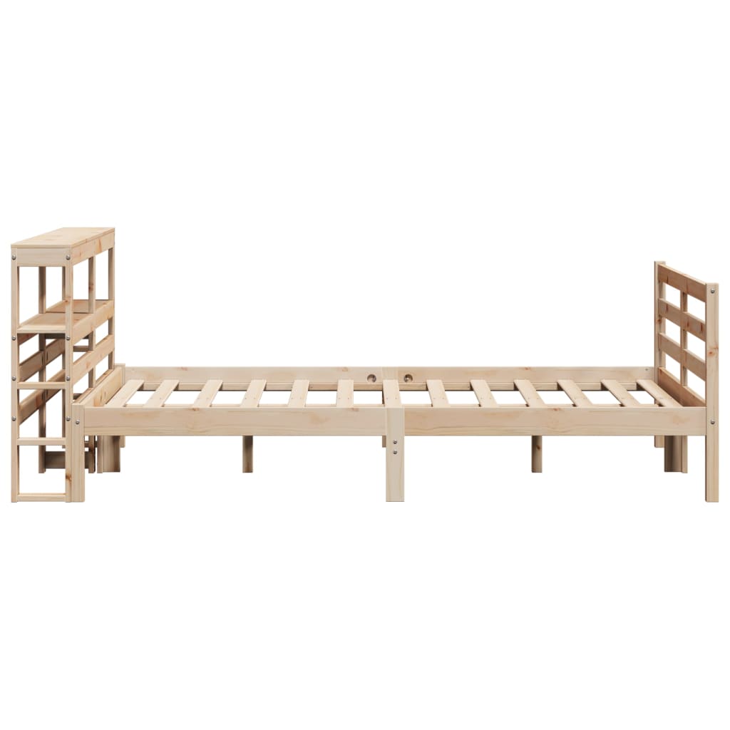 Letto senza Materasso 150x200 cm in Legno Massello di Pino - homemem39