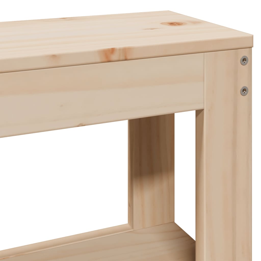 Letto senza Materasso 150x200 cm in Legno Massello di Pino - homemem39