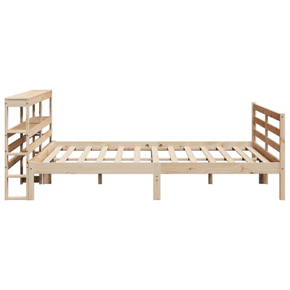 Letto senza Materasso 200x200 cm in Legno Massello di Pino - homemem39