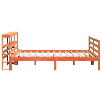 Letto senza Materasso Marrone Cera 200x200 cm in Legno di Pino | homemem39