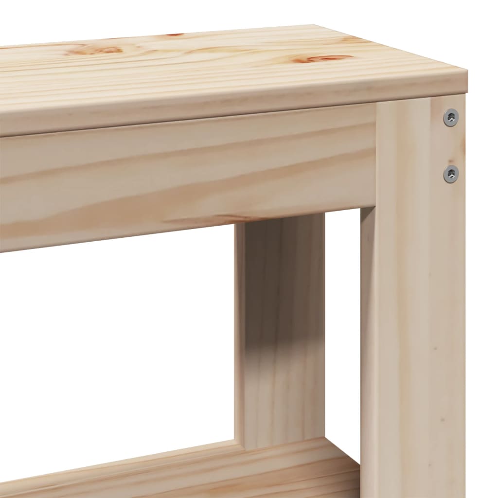 Letto per Anziani con Testiera 90x190 cm Legno Massello Pino | homemem39