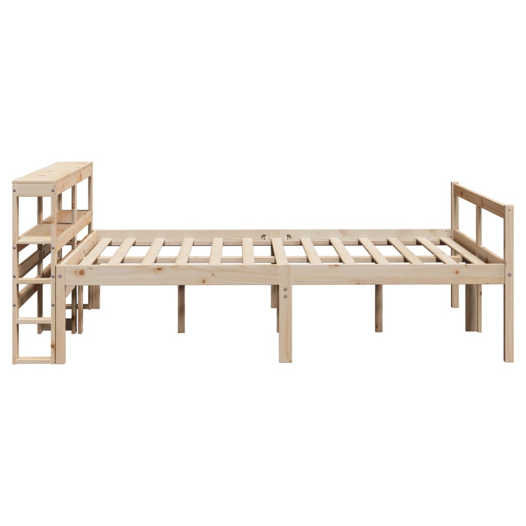 Letto per Anziani con Testiera 120x190 cm Legno Massello Pino | homemem39