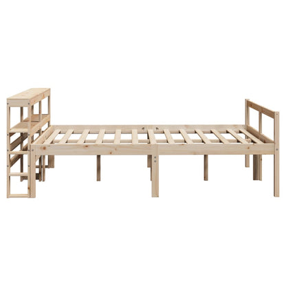 Letto per Anziani con Testiera 120x190 cm Legno Massello Pino | homemem39