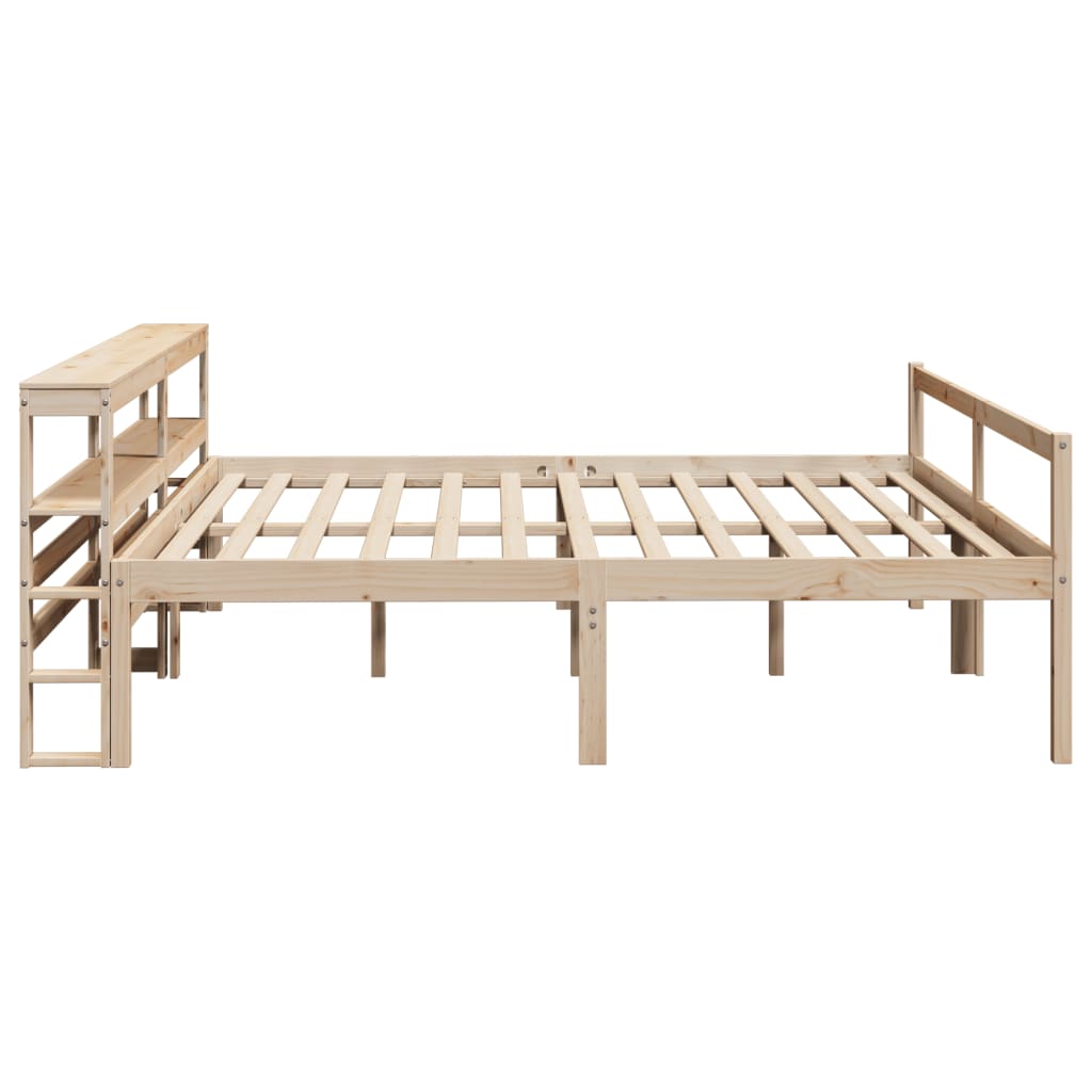 Letto per Anziani con Testiera 200x200 cm Legno Massello Pino | homemem39