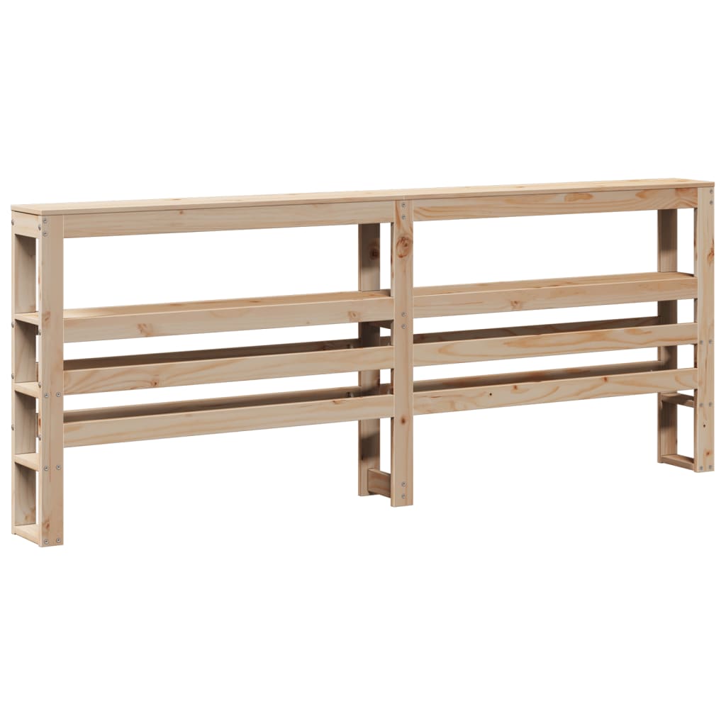 Letto per Anziani con Testiera 200x200 cm Legno Massello Pino | homemem39