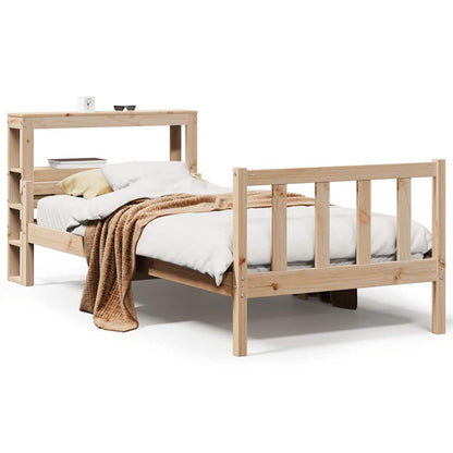 Letto senza Materasso 90x190 cm in Legno Massello di Pino