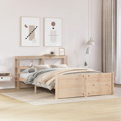 Giroletto con Testiera 140x190 cm in Legno Massello di Pino | homemem39