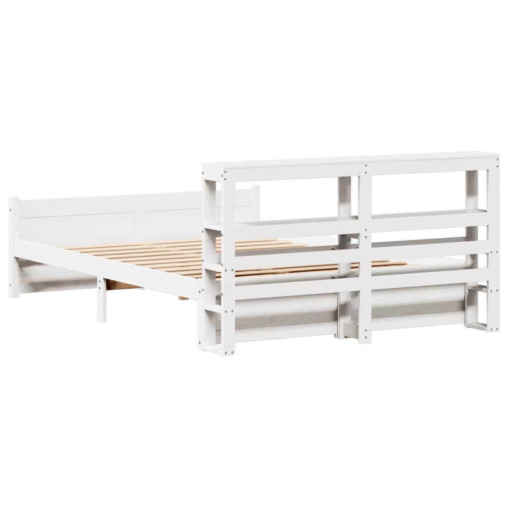 Giroletto con Testiera senza Materasso Bianco 140x190 cm | homemem39