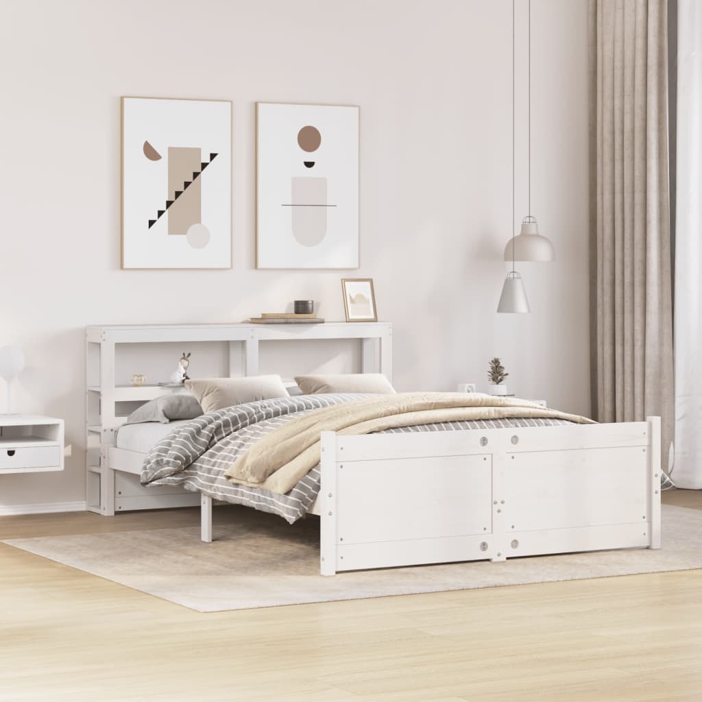 Giroletto con Testiera senza Materasso Bianco 140x190 cm | homemem39
