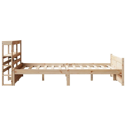 Giroletto con Testiera 140x200 cm in Legno Massello di Pino | homemem39