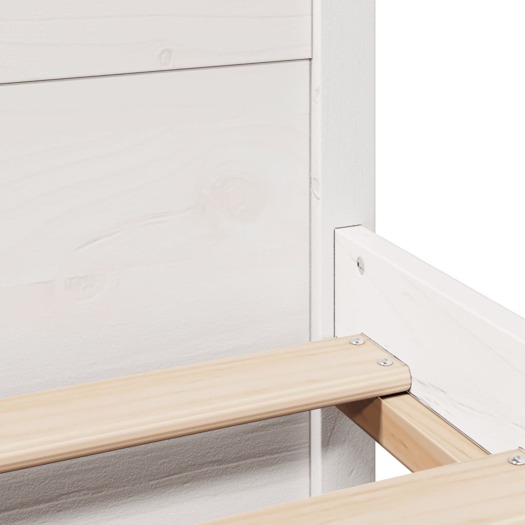 Giroletto con Testiera senza Materasso Bianco 160x200 cm - homemem39