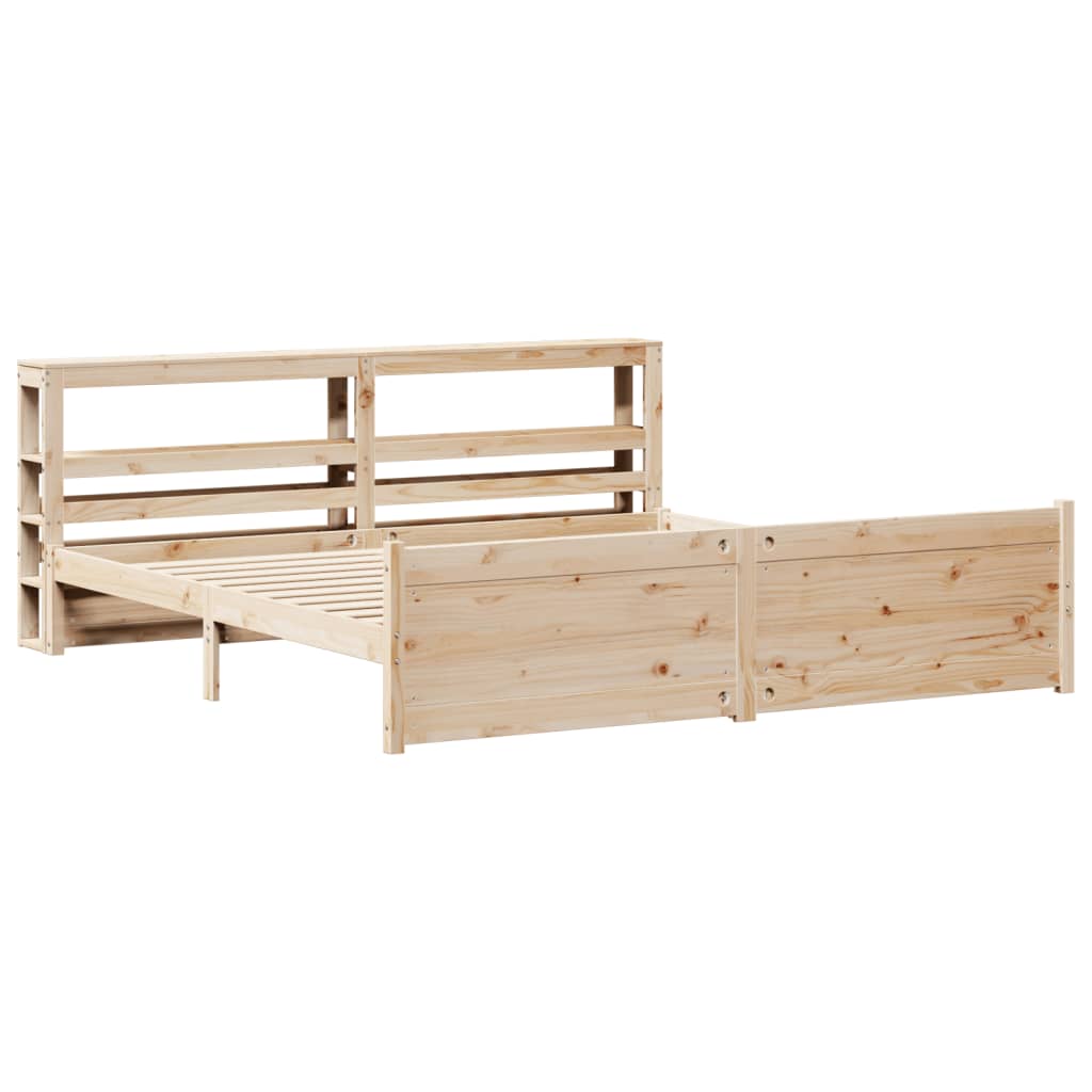 Giroletto con Testiera 180x200 cm Massello Pino - homemem39