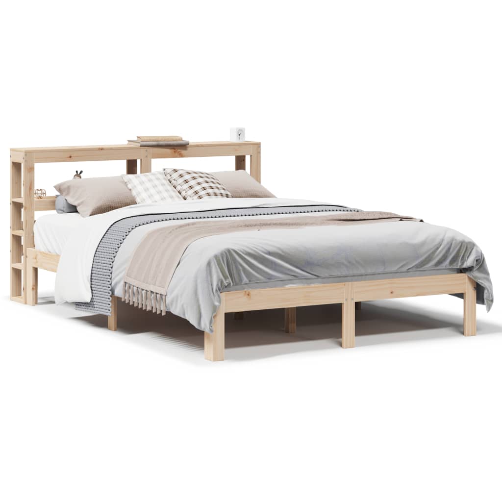 Giroletto con Testiera 140x190 cm in Legno Massello di Pino | homemem39