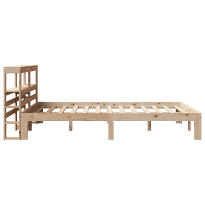Giroletto con Testiera 140x190 cm in Legno Massello di Pino | homemem39