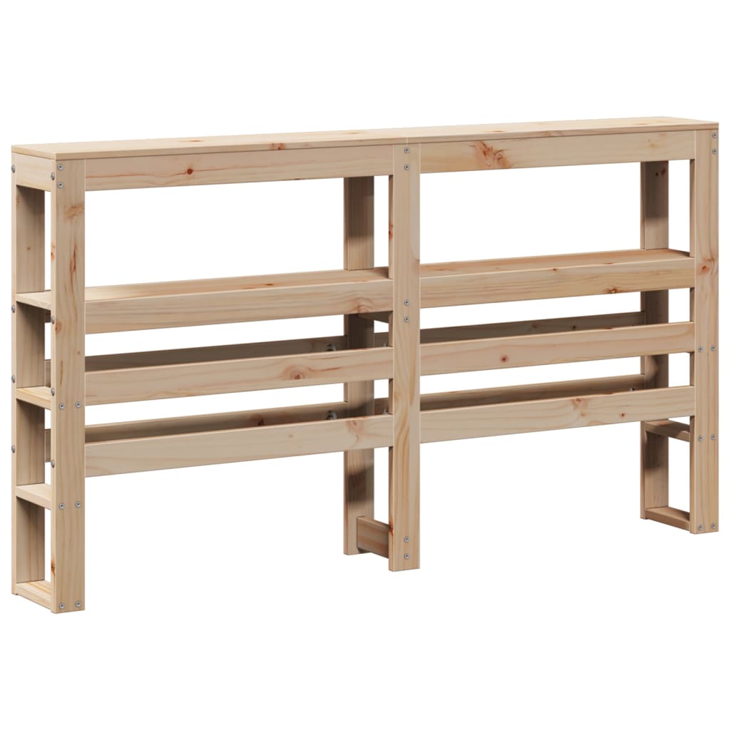 Giroletto con Testiera 140x200 cm in Legno Massello di Pino | homemem39