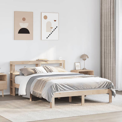 Giroletto con Testiera 140x200 cm in Legno Massello di Pino | homemem39