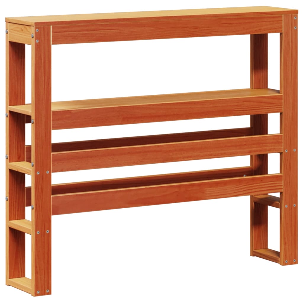 Letto senza Materasso Marrone Cera 75x190 cm in Legno di Pino | homemem39