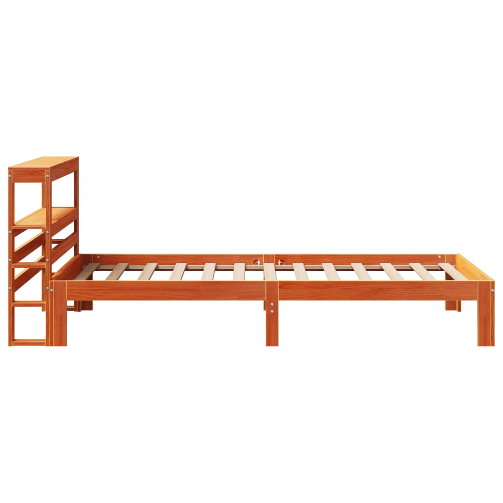 Letto senza Materasso Marrone Cera 100x200 cm in Legno di Pino - homemem39