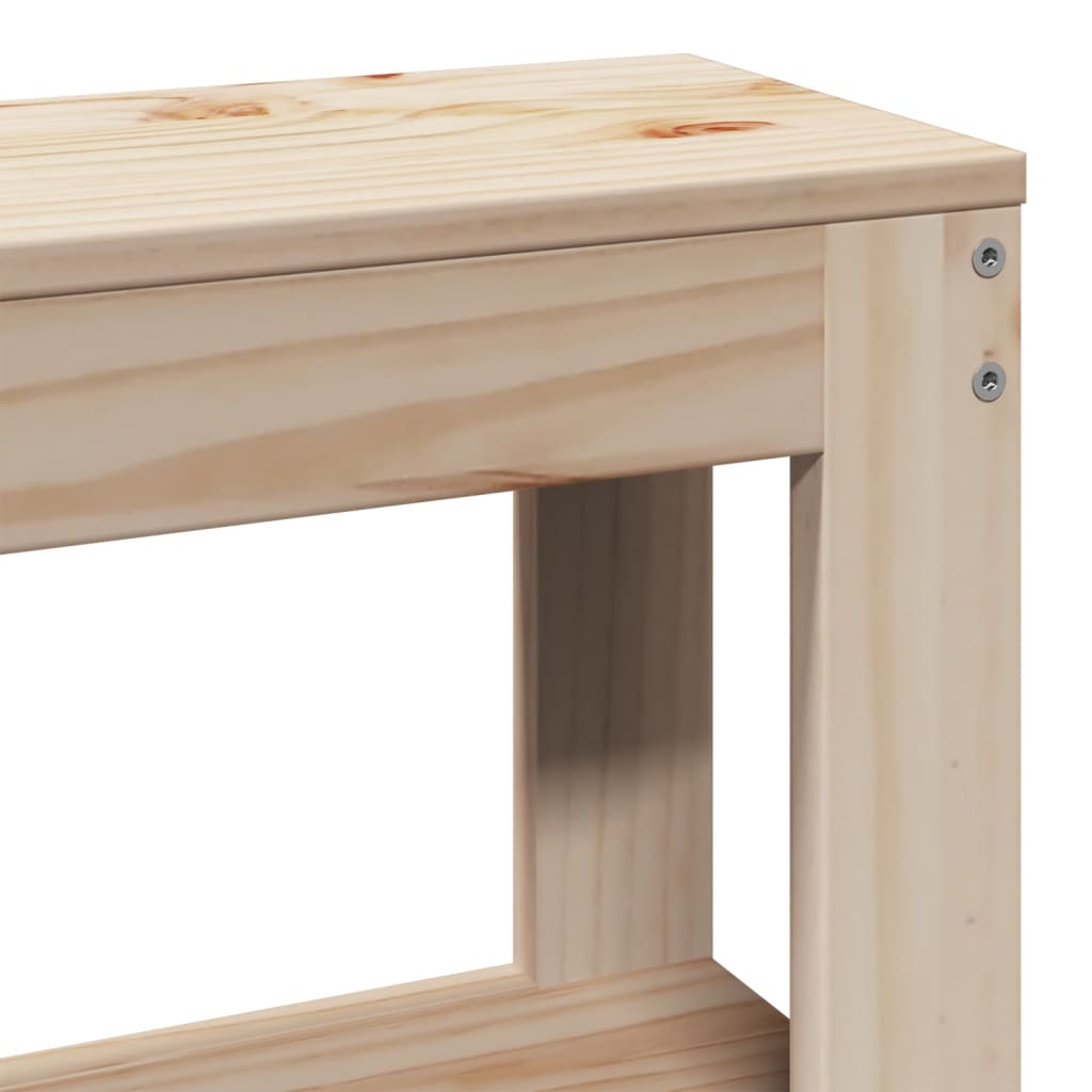 Giroletto con Testiera 150x200 cm in Legno Massello di Pino - homemem39