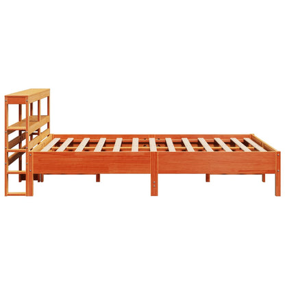 Letto senza Materasso Marrone Cera 160x200 cm in Legno di Pino - homemem39