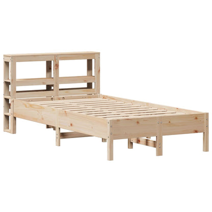 Letto senza Materasso 120x200 cm in Legno Massello di Pino - homemem39
