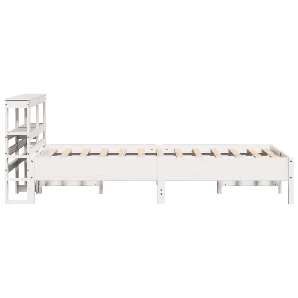 Letto senza Materasso Bianco 120x200 cm Legno Massello di Pino - homemem39