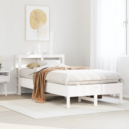 Letto senza Materasso Bianco 120x200 cm Legno Massello di Pino - homemem39