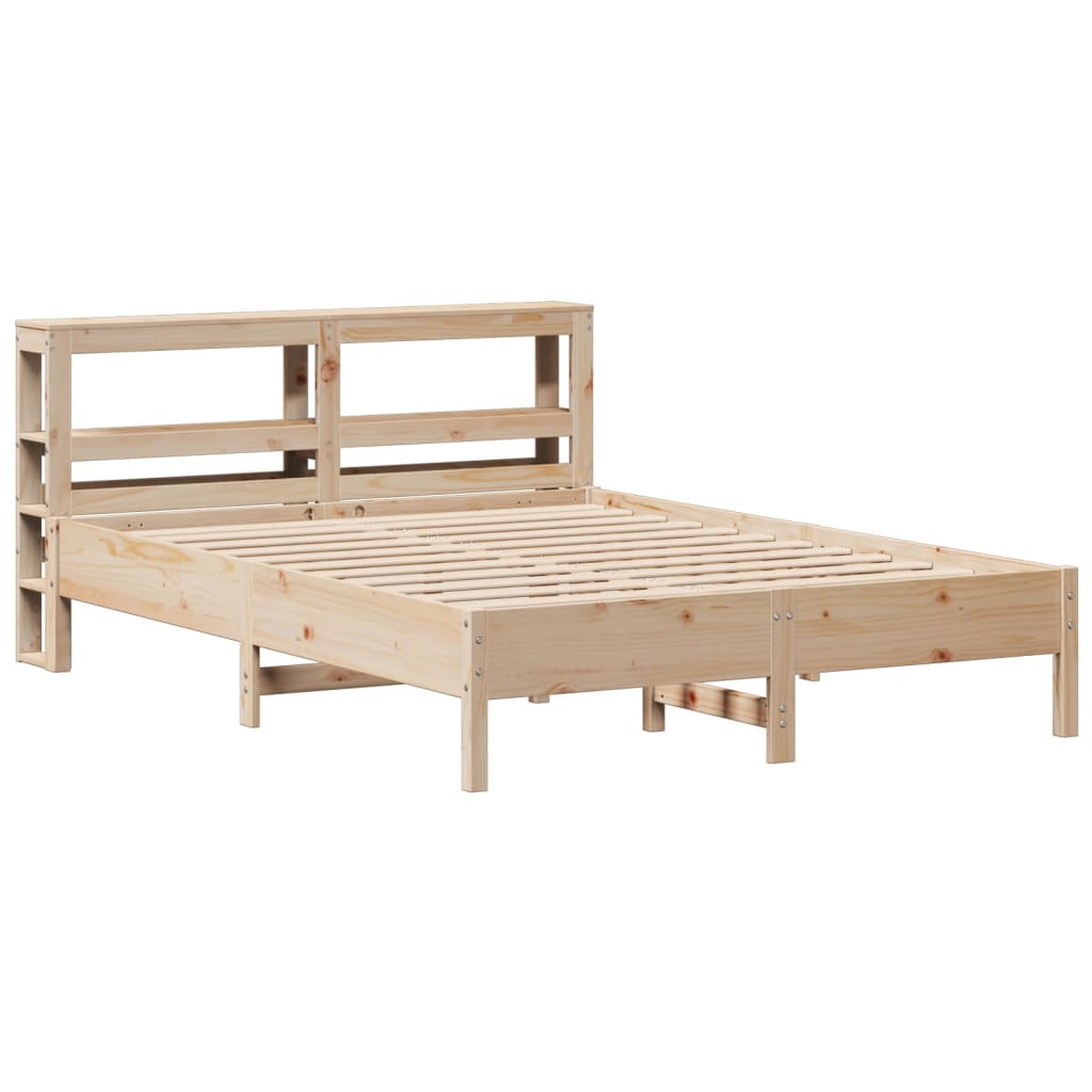Letto senza Materasso 140x190 cm in Legno Massello di Pino | homemem39
