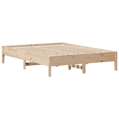 Letto senza Materasso 140x190 cm in Legno Massello di Pino | homemem39