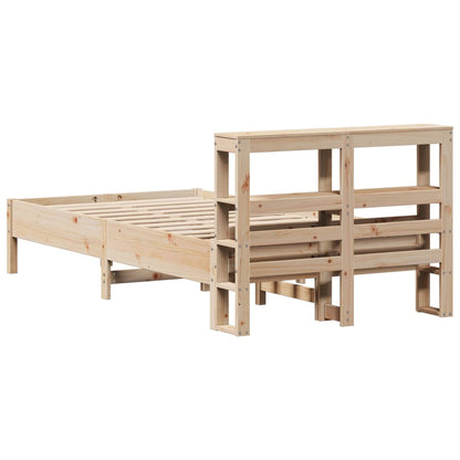 Letto senza Materasso 120x190 cm in Legno Massello di Pino | homemem39