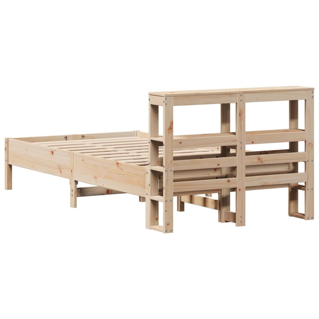 Letto senza Materasso 75x190 cm in Legno Massello Pino | homemem39