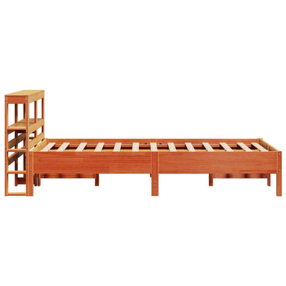 Letto senza Materasso Marrone Cera 75x190 cm in Legno di Pino | homemem39