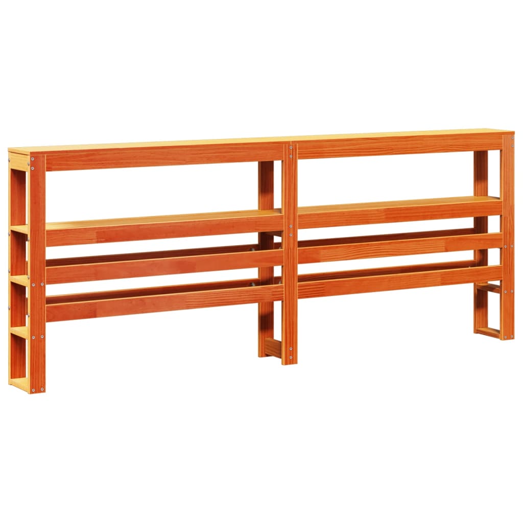 Letto senza Materasso Marrone Cera 200x200 cm in Legno di Pino | homemem39